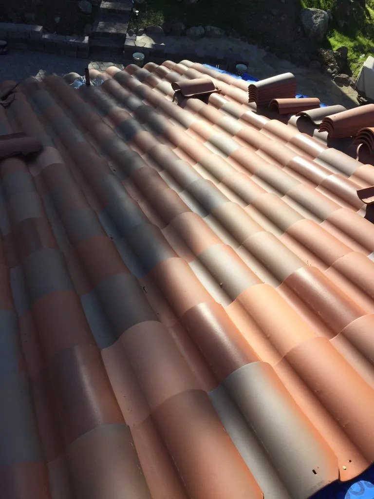 Roof Replacement with Clay Tile