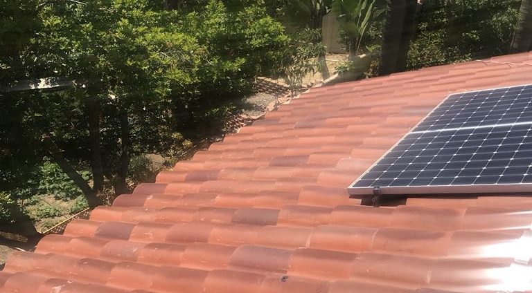 Clay Tile Repairs Under a Carlsbad Home’s Solar System