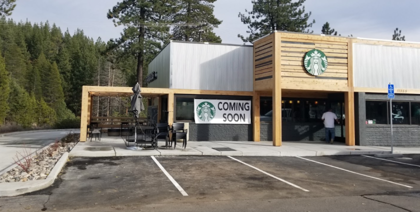 Starbucks in Truckee, CA, TPO Single Ply Flat Roof System